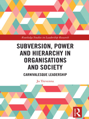 cover image of Subversion, Power and Hierarchy in Organisations and Society